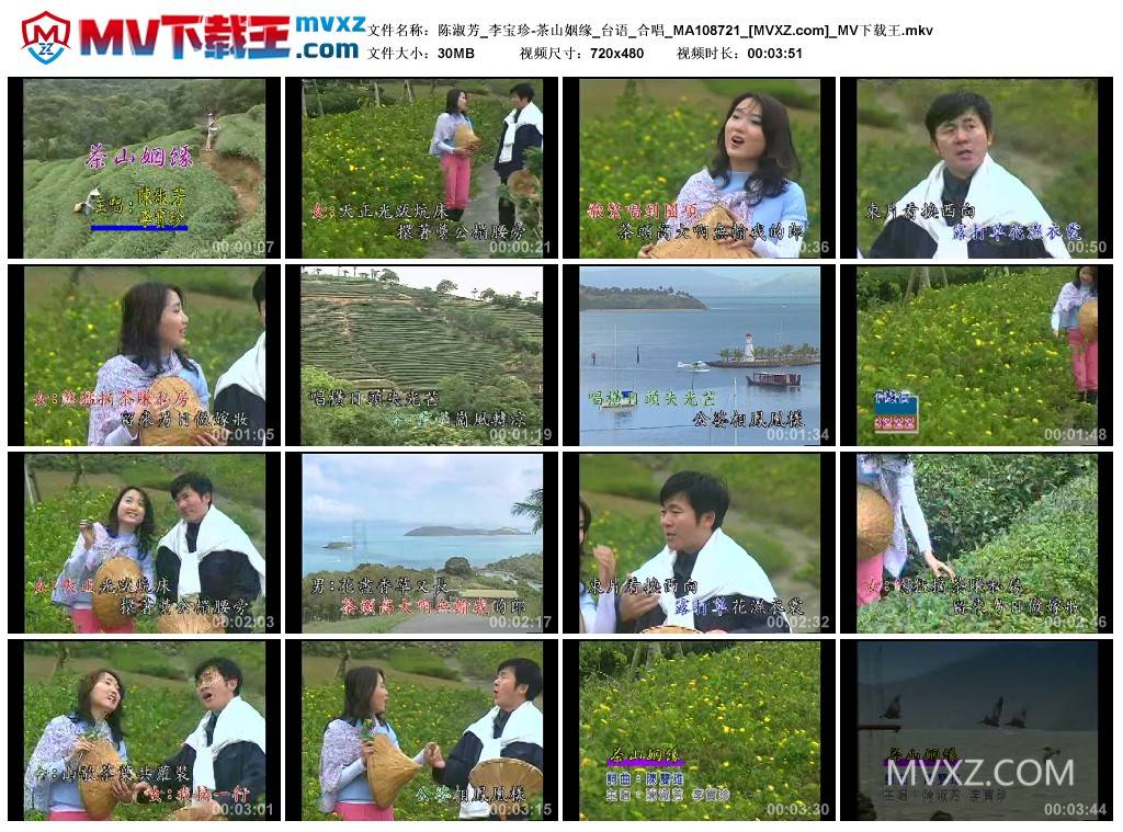 陈淑芳_李宝珍-茶山姻缘_台语_合唱_MA108721